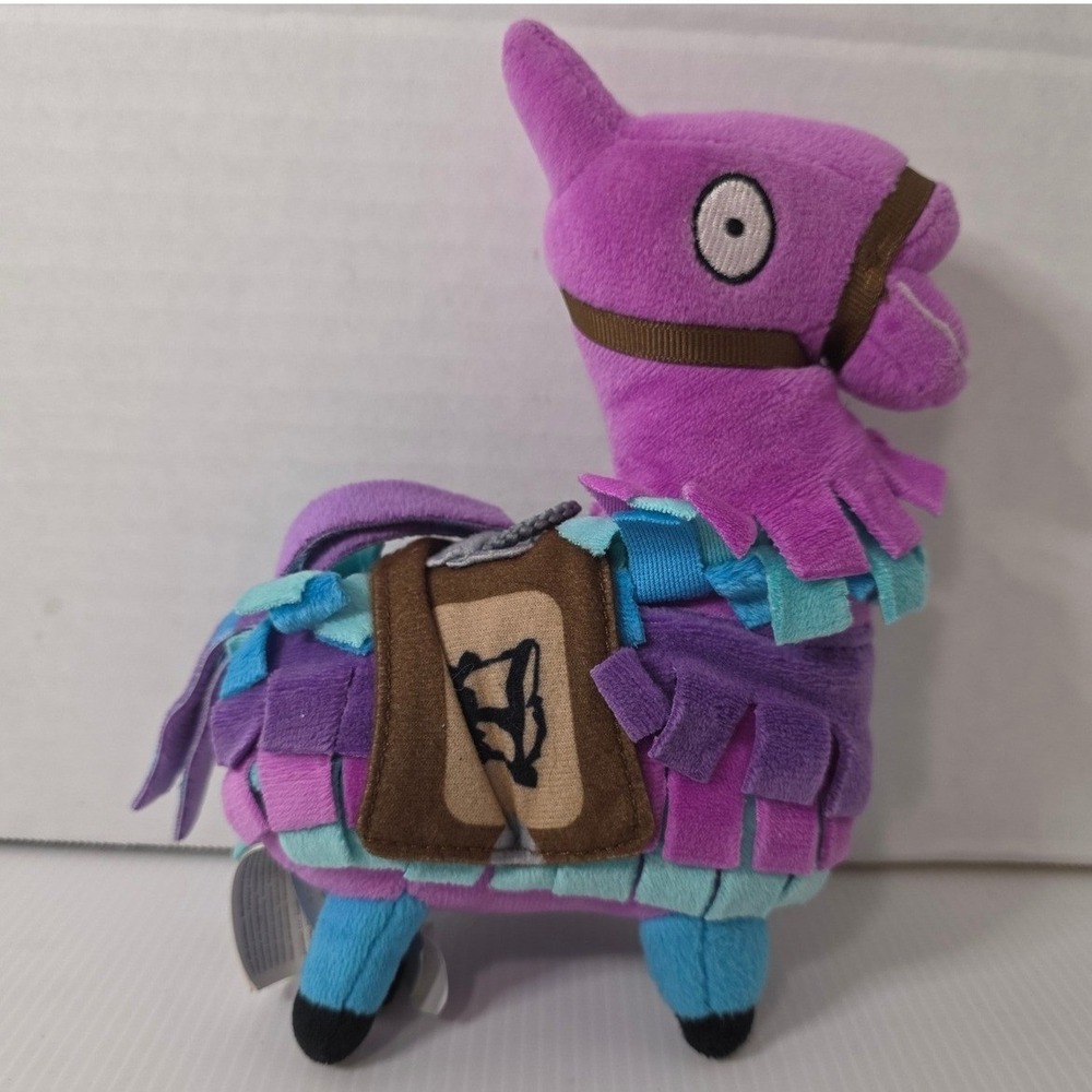 Fortnite Llama Loot Plush 7 Inch Epic Games Purple Supply Loot Llama Toy Used